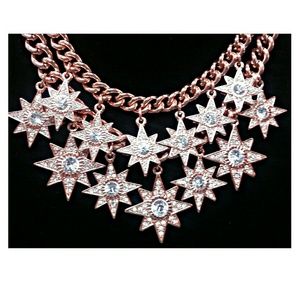 Jewelry - Sparkling Pink Goldtone Statement Necklace Jewelry - Sparkling Pink Goldtone Statement Necklace